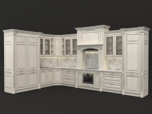 european style kitchen 5 3D Model