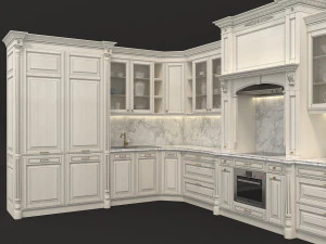 european style kitchen 5 3D Model
