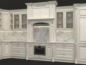european style kitchen 5 3D Model