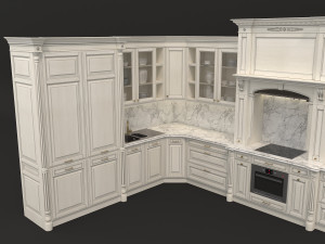 european style kitchen 5 3D 模型