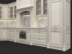 european style kitchen 5 3D 模型