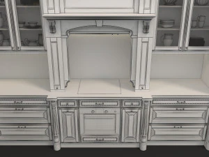 european style kitchen 5 3D Model