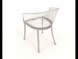 contemporary design table and chair set 10 Model 3D