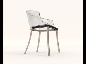 contemporary design table and chair set 10 Model 3D