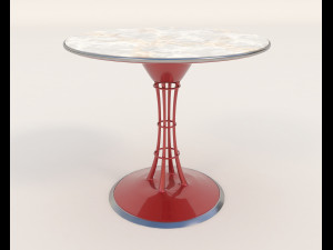 contemporary design table and chair set 11 3D Модель
