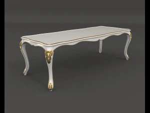 european style dinning table 5 3D Model