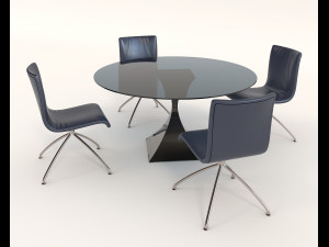 contemporary design armchair set 12 Modelo 3D