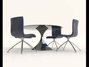contemporary design armchair set 12 Modelo 3D