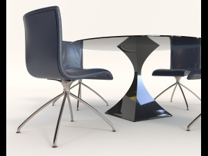 contemporary design armchair set 12 Modelo 3D