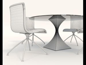 contemporary design armchair set 12 Modelo 3D
