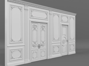 classic interior wall decoration 3D Model