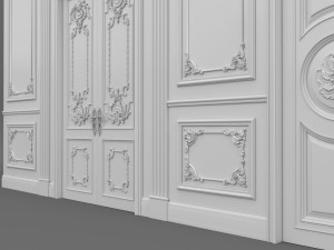 classic interior wall decoration 3D Model