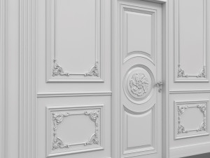 classic interior wall decoration 3D Model