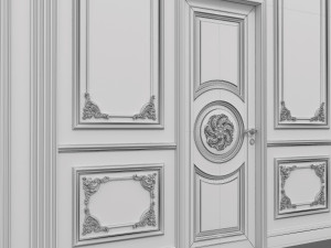 classic interior wall decoration 3D Model