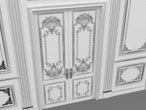 classic interior wall decoration 3D Model