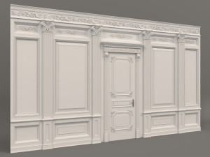 classic interior wall decoration 3 3Dモデル
