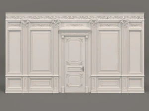 classic interior wall decoration 3 3D Model