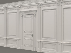 classic interior wall decoration 3 3Dモデル