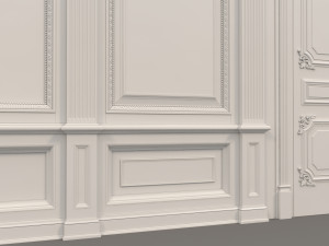 classic interior wall decoration 3 3Dモデル