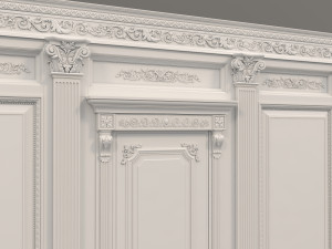 classic interior wall decoration 3 3Dモデル
