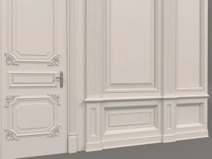 classic interior wall decoration 3 3D Model