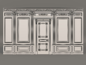 classic interior wall decoration 3 3Dモデル
