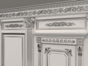 classic interior wall decoration 3 3Dモデル