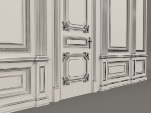 classic interior wall decoration 3 3Dモデル