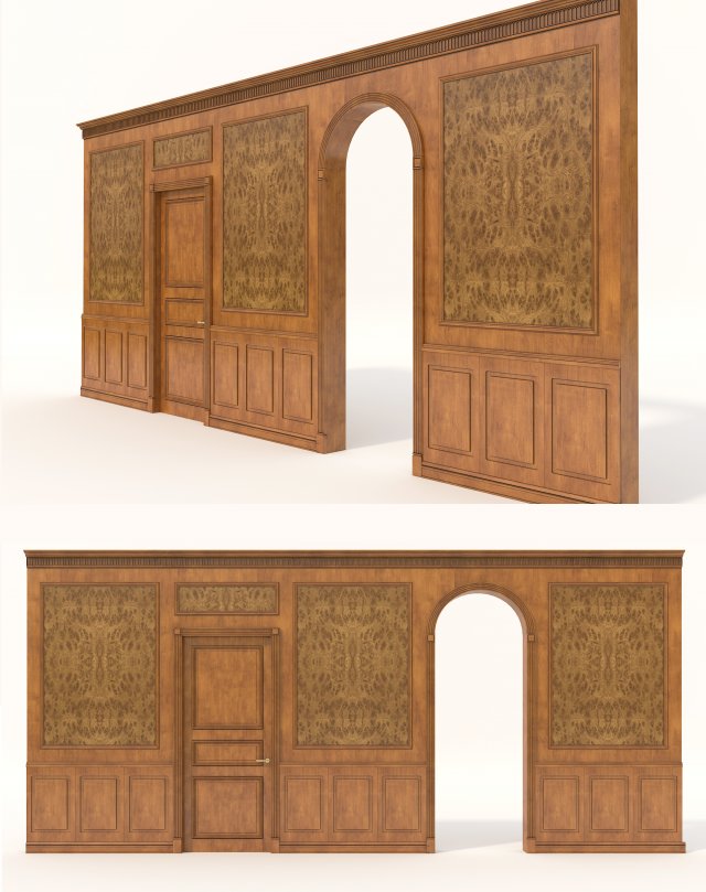 classic interior wall decoration 4 Modelo 3D .c4d .max .obj .3ds .fbx .stl .blend 