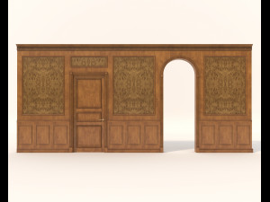 classic interior wall decoration 4 Modelo 3D