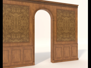classic interior wall decoration 4 Modelo 3D