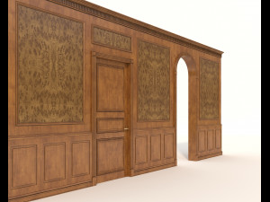 classic interior wall decoration 4 Modelo 3D