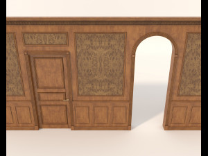 classic interior wall decoration 4 Modelo 3D