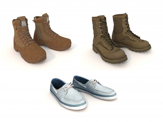 shoes collection 6 Modelo 3D .c4d .max .obj .3ds .fbx .stl .blend 