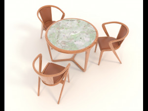 contemporary design armchair set 13 3Dモデル