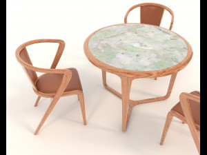 contemporary design armchair set 13 3Dモデル