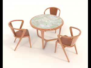 contemporary design armchair set 13 3Dモデル