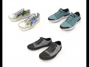 Schuhkollektion 7 3D Modell