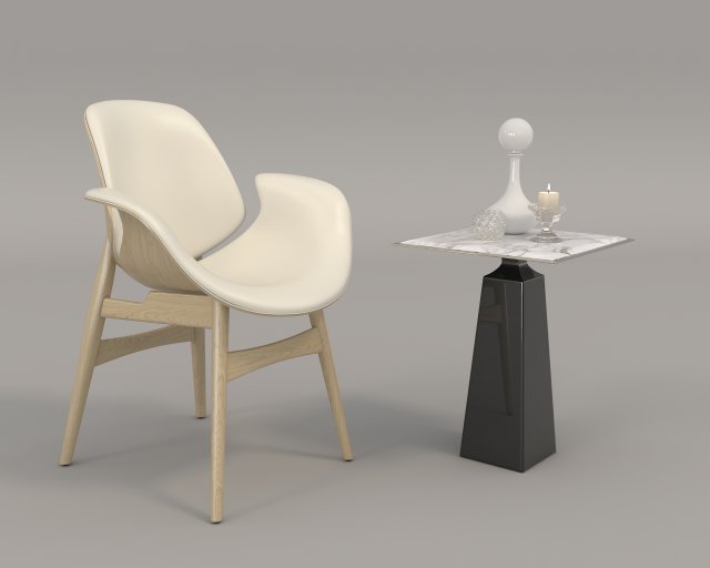 coffee table and chairs 3 Model 3D .c4d .max .obj .3ds .fbx .stl .blend 