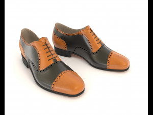 leather shoes 2 Modelo 3D