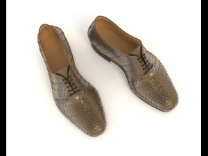 leather shoes 2 Modelo 3D