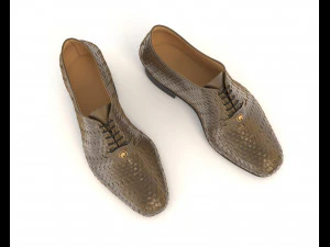 leather shoes 2 3D Model