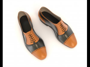 leather shoes 2 Modelo 3D