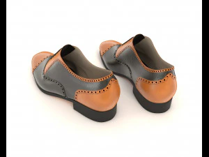 leather shoes 2 3D Model