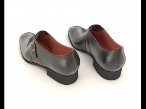 leather shoes 2 3D Model