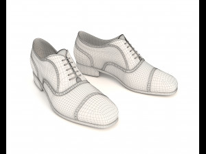 leather shoes 2 Modelo 3D