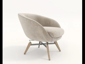 coffee table and chairs 4 3D Model