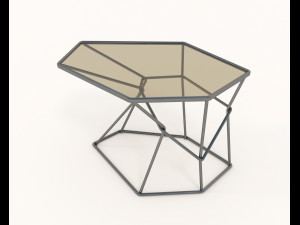 coffee table and chairs 4 3D Model