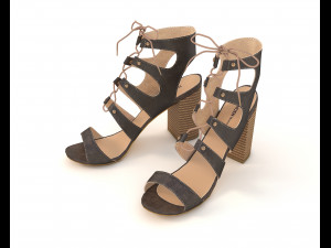 women shoes 6 Model 3D