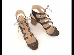 women shoes 6 Model 3D